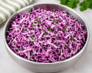 Purple Cabbage Coleslaw
