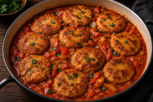 Chicken Meatballs in Red Sauce