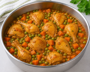 Chicken Stew with Peas and Carrots